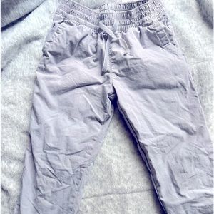 Girls lined gray pants